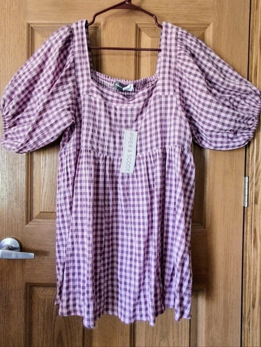NWT Piper & Scoot Purple Babydoll Top